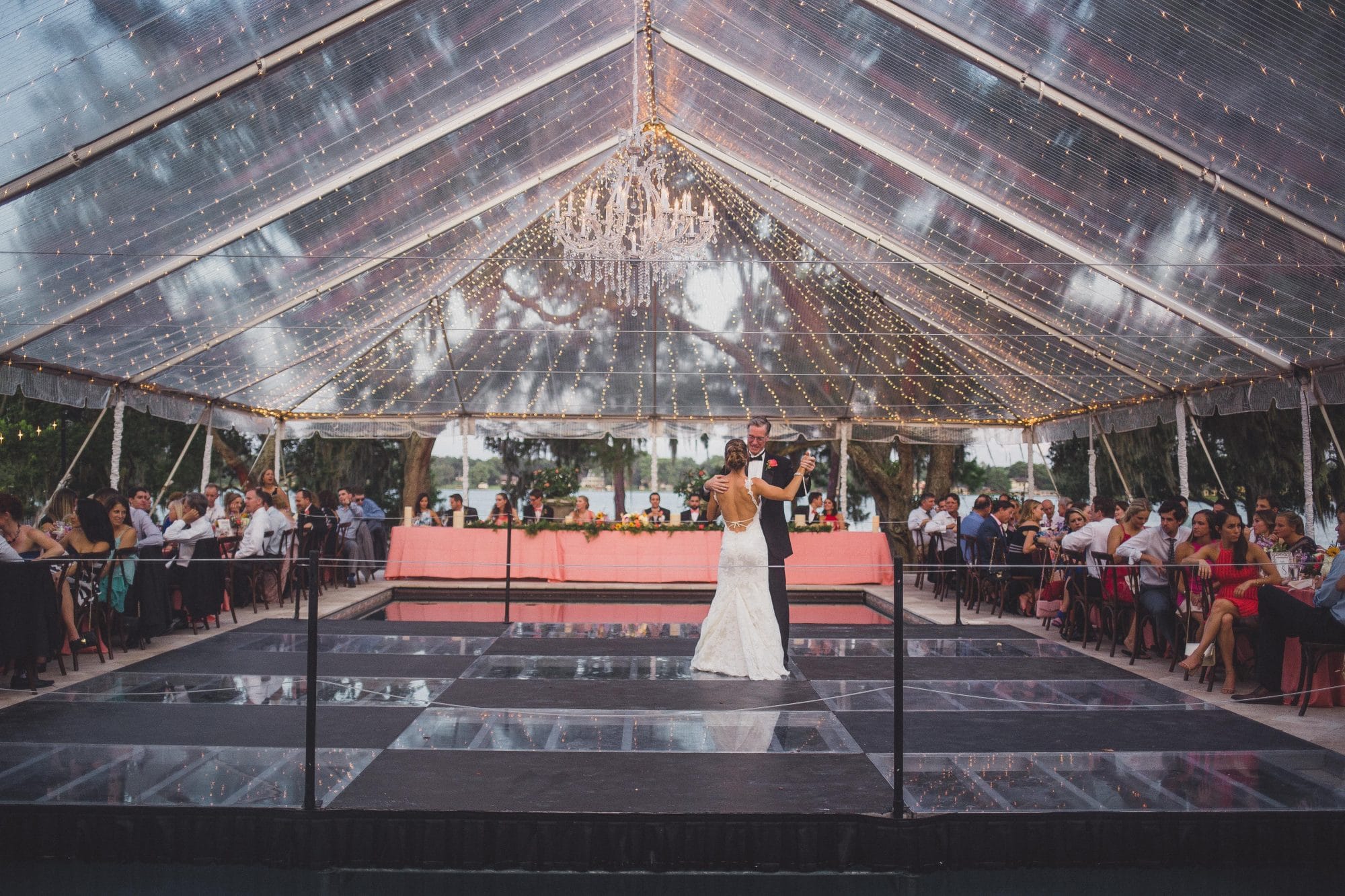 planning a wedding at your home with transparent tent