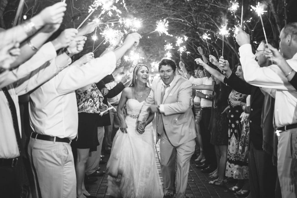 photo of The Exit - Orlando Wedding Sparkler Exit by KMD Creations