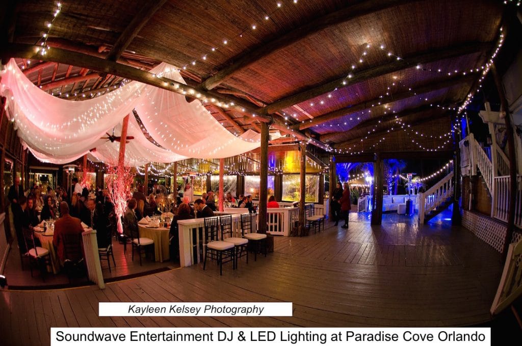 Soundwave Entertainment - romantic market lighting at Paradise Cove
