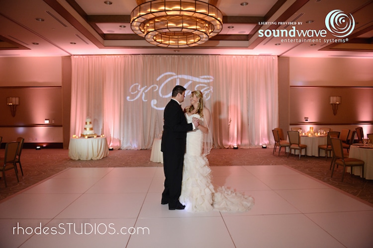Soundwave Entertainment - bride and groom dancing in empty reception hall