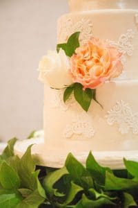 Everything Cake - lace accents on cake