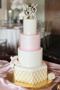 Everything Cake - minimal cake with gold accents