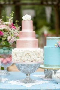 Everything Cake - simple pink wedding cake