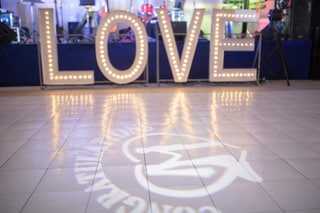 Enchanted Nights - large LOVE sign in marquee letters