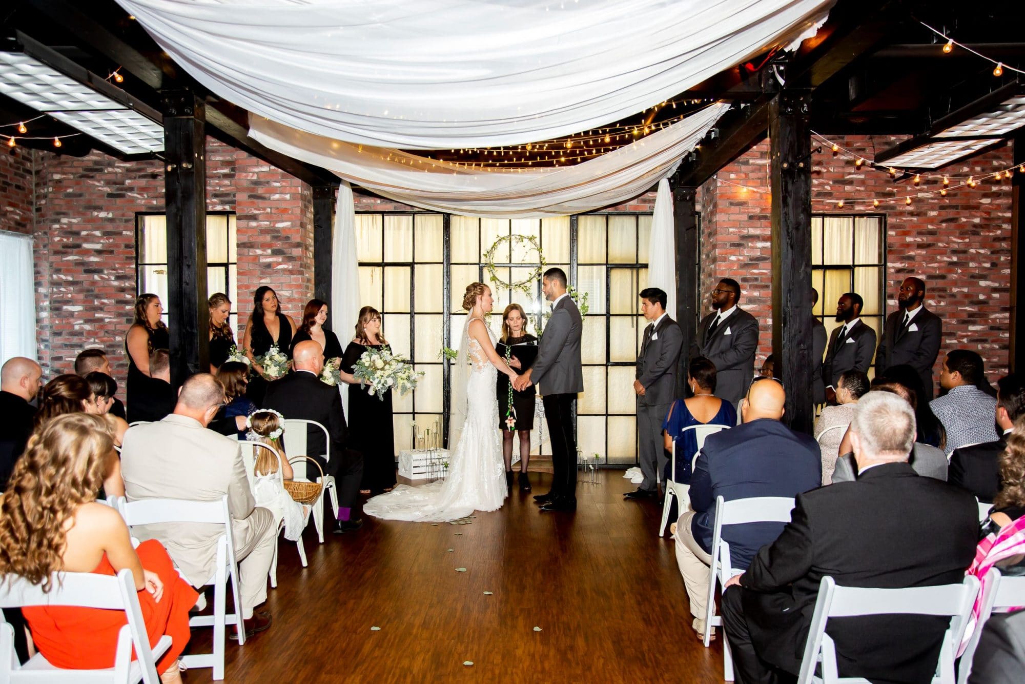 Hub 925 - wedding ceremony inside modern brick room