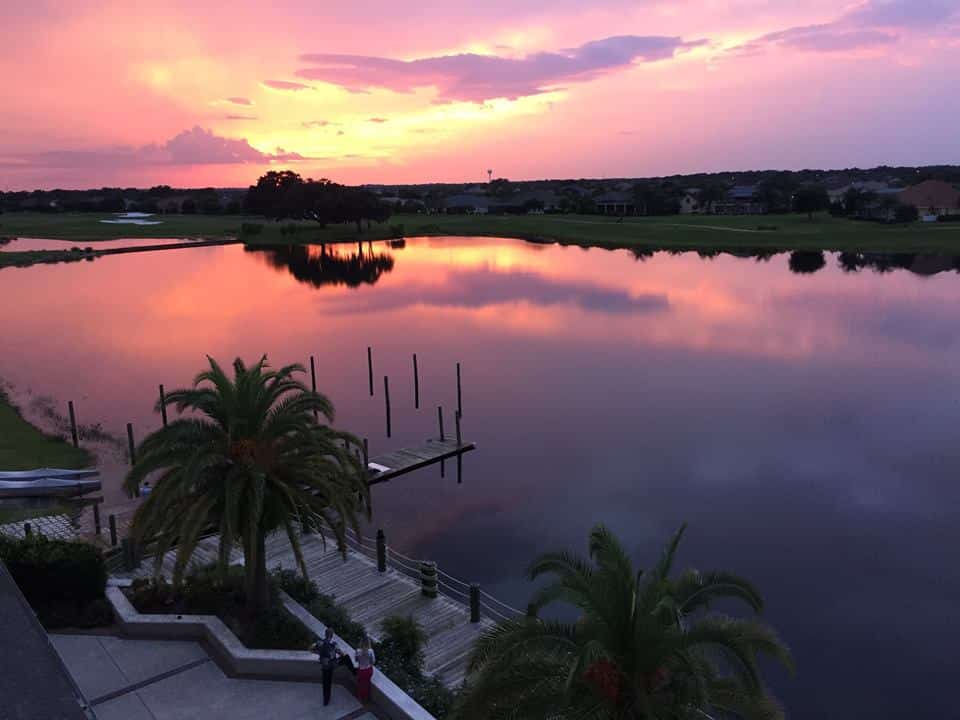 The Waterfront Village - gorgeous sunset overlooking Lake Sumter
