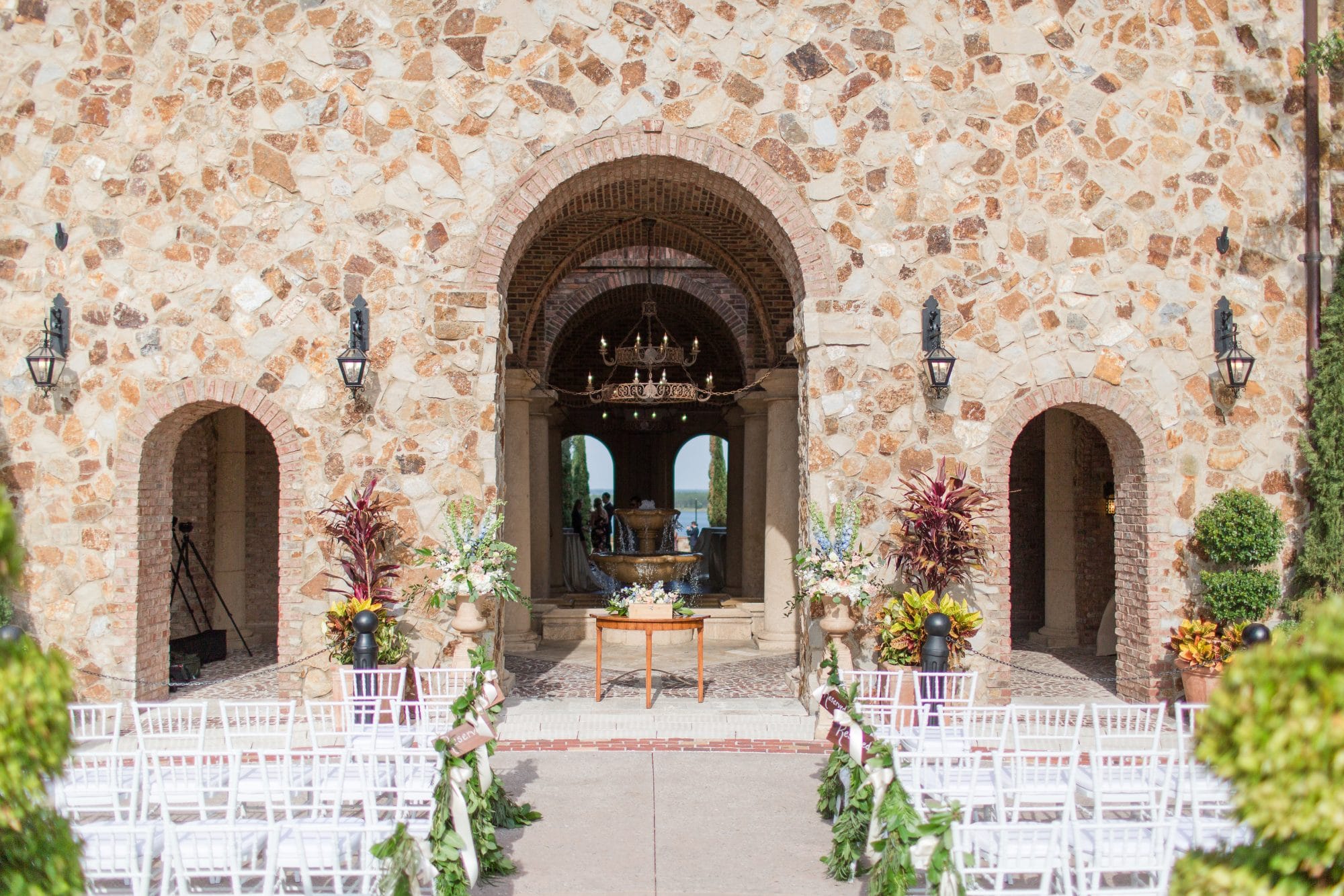 Plan It Events - ceremony set up at Bella Collina