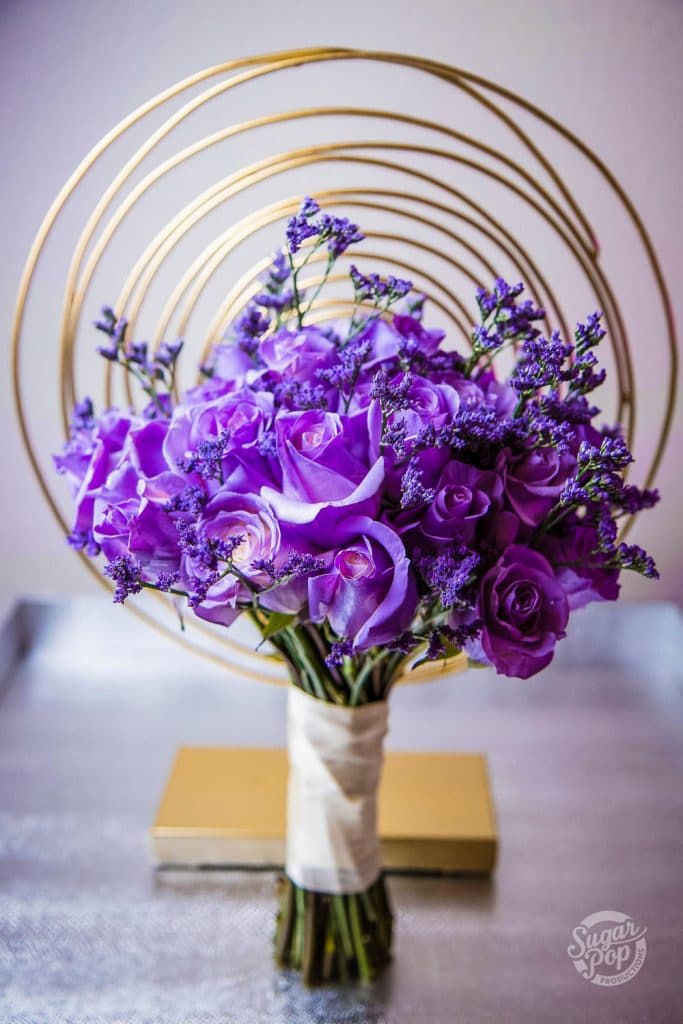 Sugar Pop Productions - stunning purple bouquet