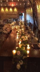 1010-West-Candles on table for centerpieces