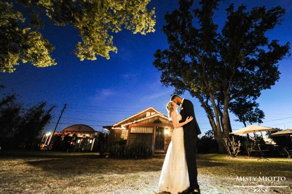Live-Love-Laugh-Events-Bride and Groom kissing under night sky stars