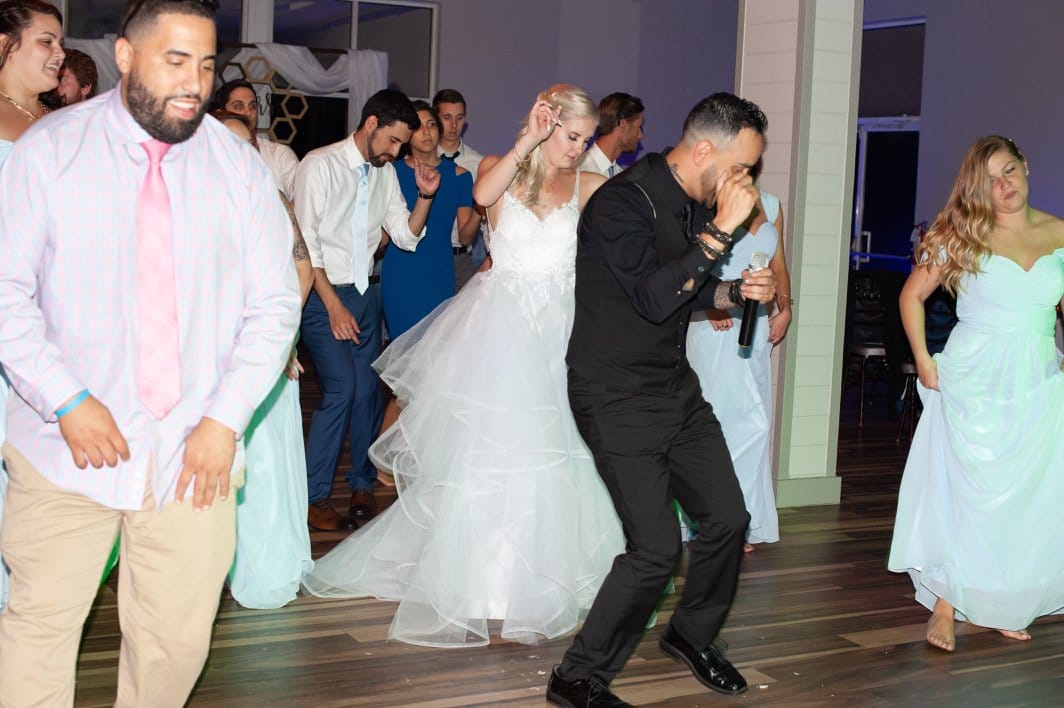 Press Play Entertainment - DJ dancing with bride and guests at wedding
