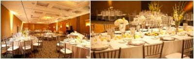 Hyatt-Regency-Orlando-Intnl-Airport- Side by side of table settings with lighter lights set up
