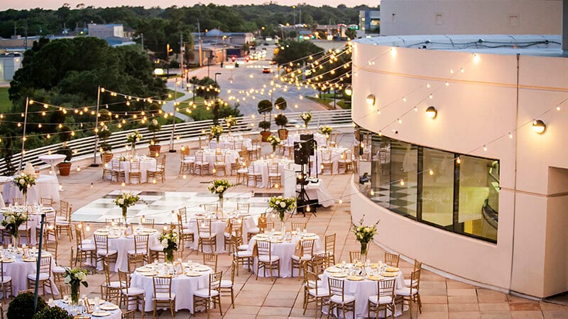 orlando science center terrace wedding