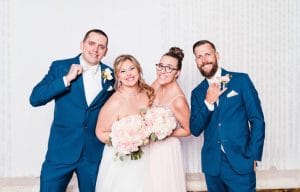 Jill-Heaton-Event-Decor-Bride with part of bridal party holding bouquets
