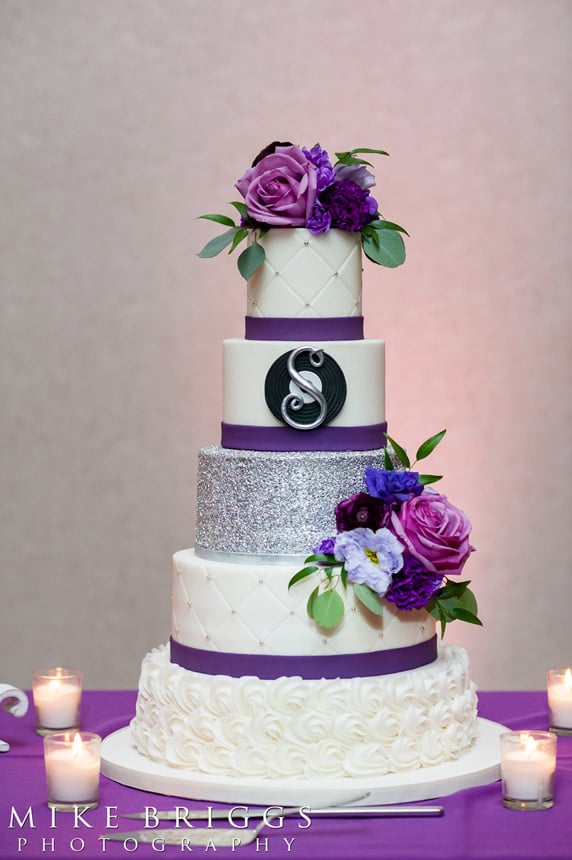 Sugar Sugar Cake Boutique - stunning purple wedding cake