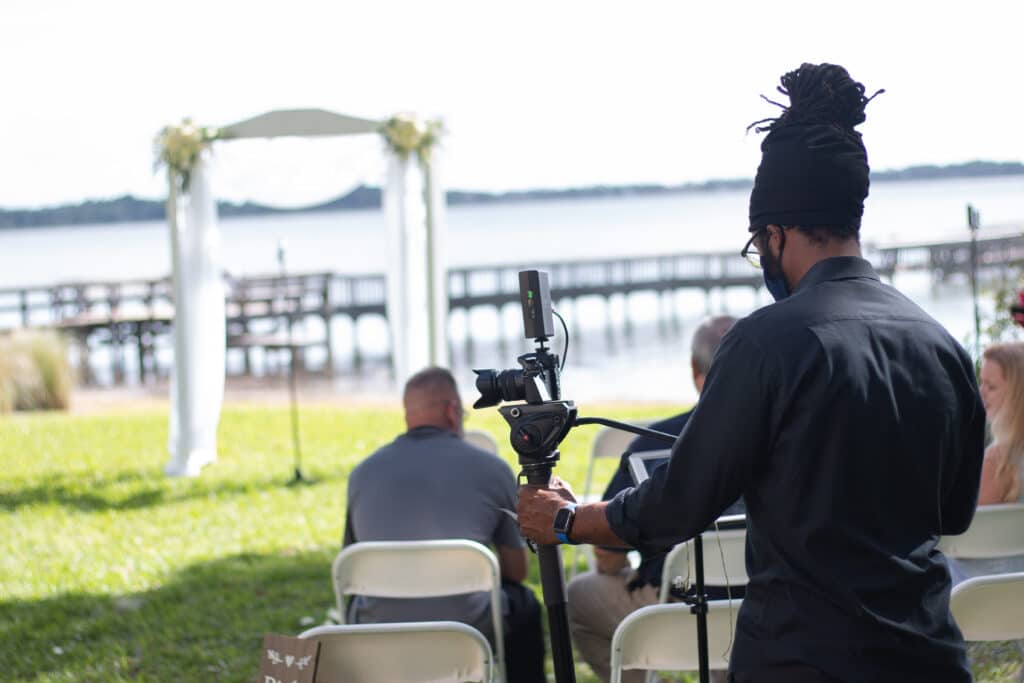 live streaming outdoor wedding Orlando with Live Hub Events