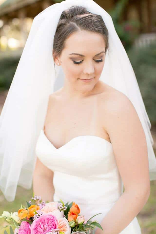 bride with a smokey eye of make-up done by Jazz It Up Artistry