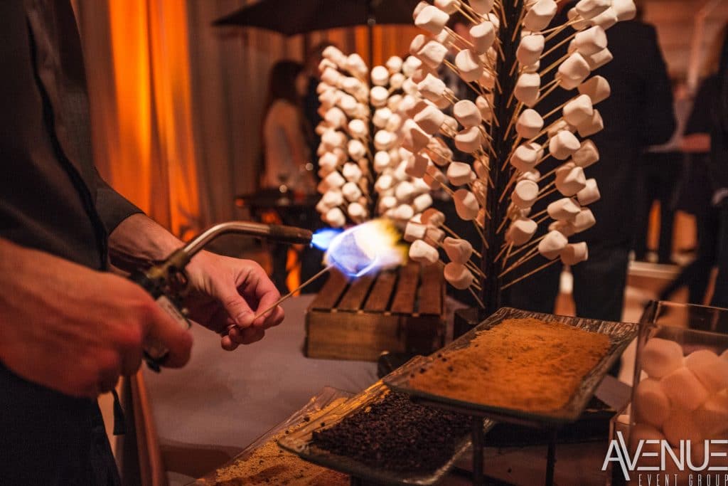 Arthur's Creative Events and Catering - flaming s'mores station