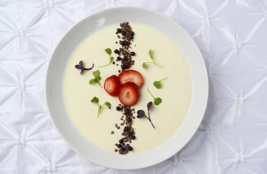 Arthur's Creative Events and Catering - plated buttermilk panna cotta