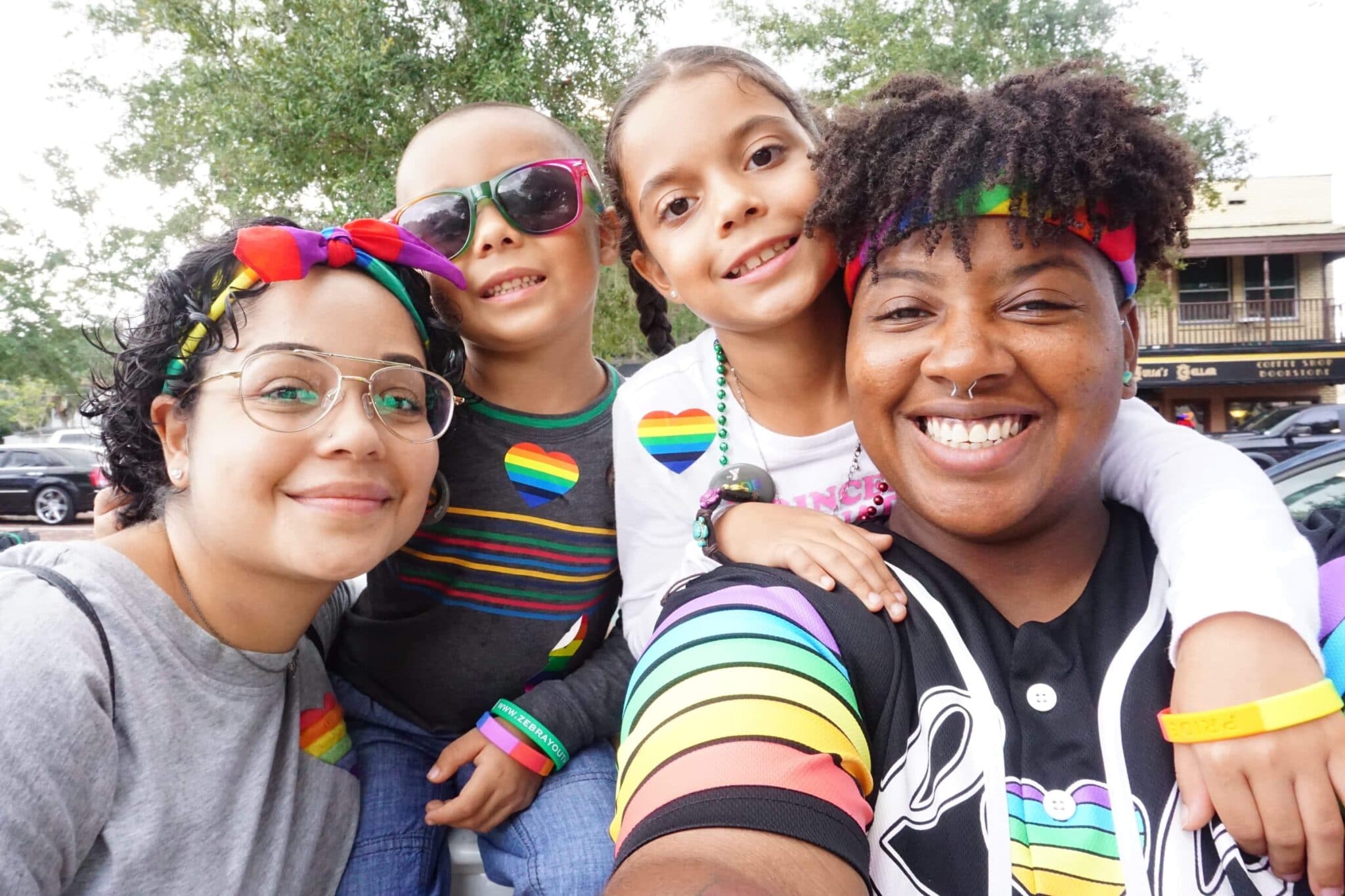 same sex family celebrating Orlando pride