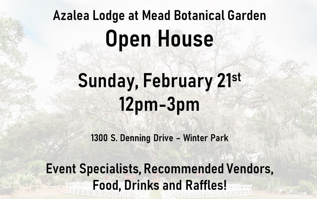 Azalea Lodge at Mead Botanical Garden Open house