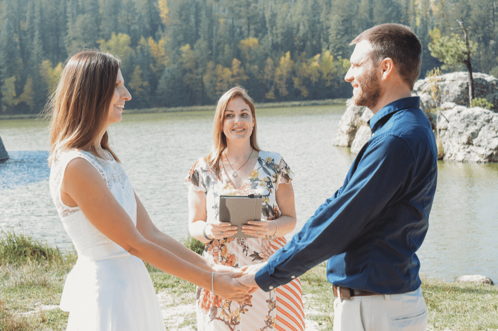 The Ginger Officiant ceremony
