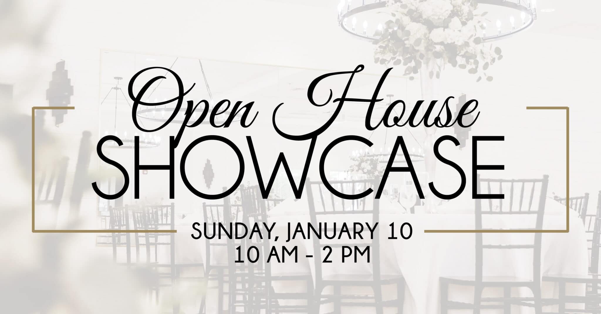 Open House Showcase Sunday January 10th