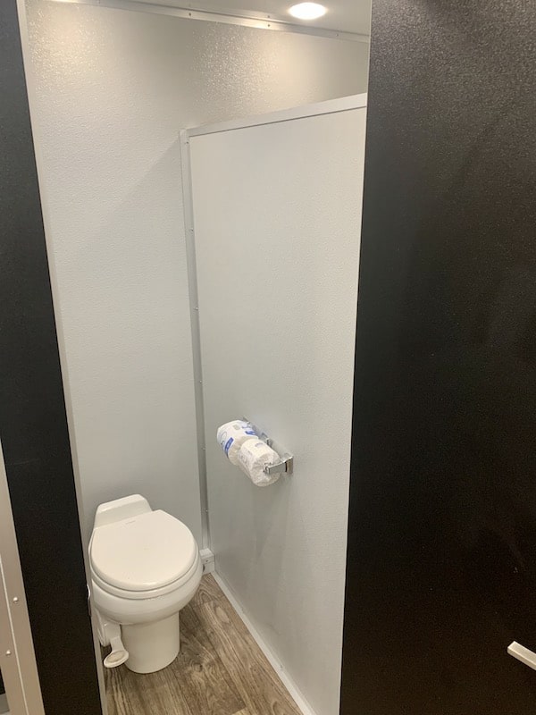 private stall found inside of rented restrooms from Luxe Flush