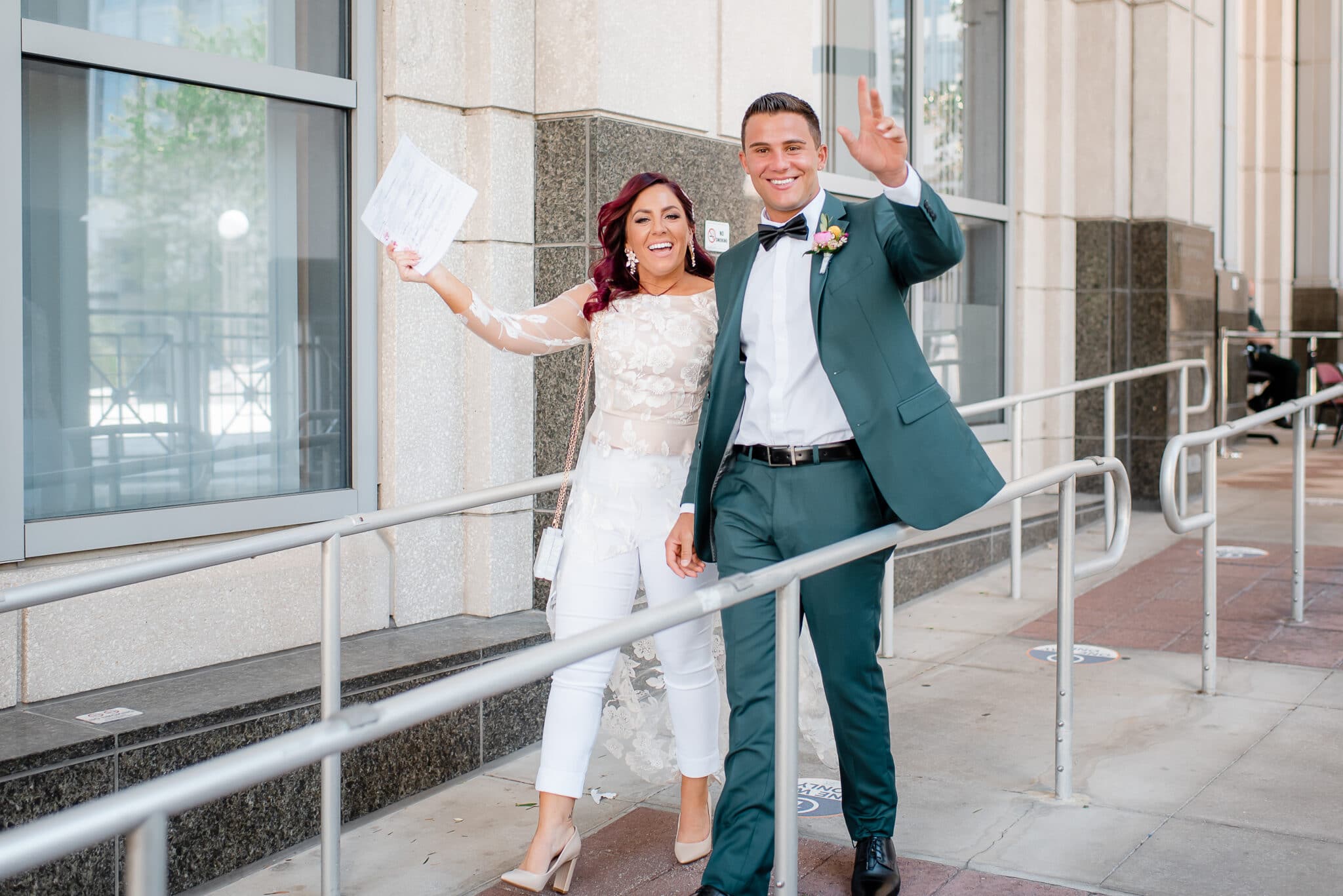 married at the courthouse