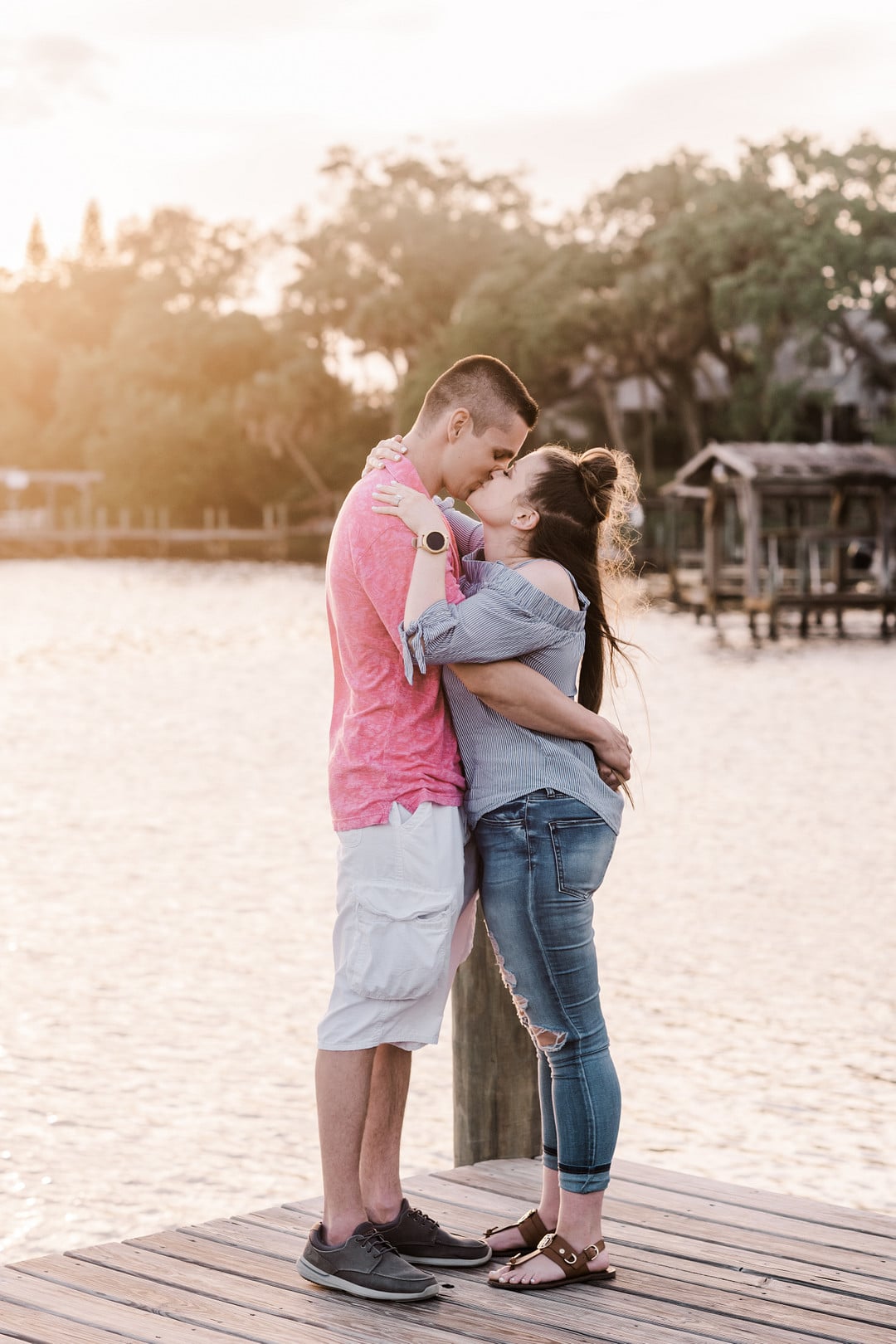 Romantic Sunset Proposal on the River in Melbourne Florida 50