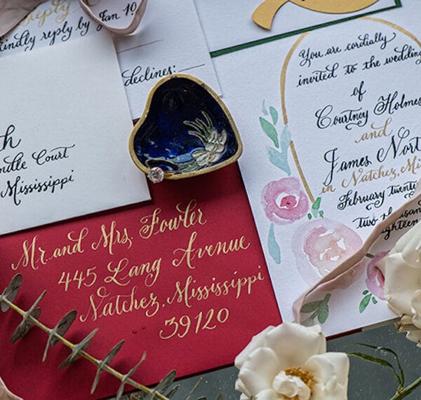 Christine Kirby Studios wedding invitations