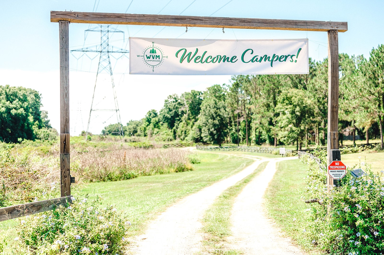 Summer camp welcome banner