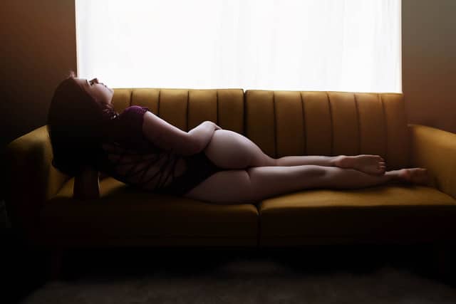 shadow on a couch, boudoir