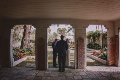 Bride and Groom taking vows