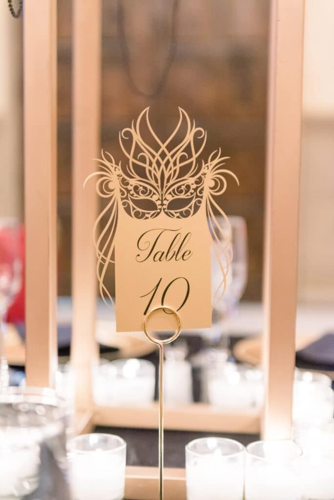 table number by Shimmering Ceremony