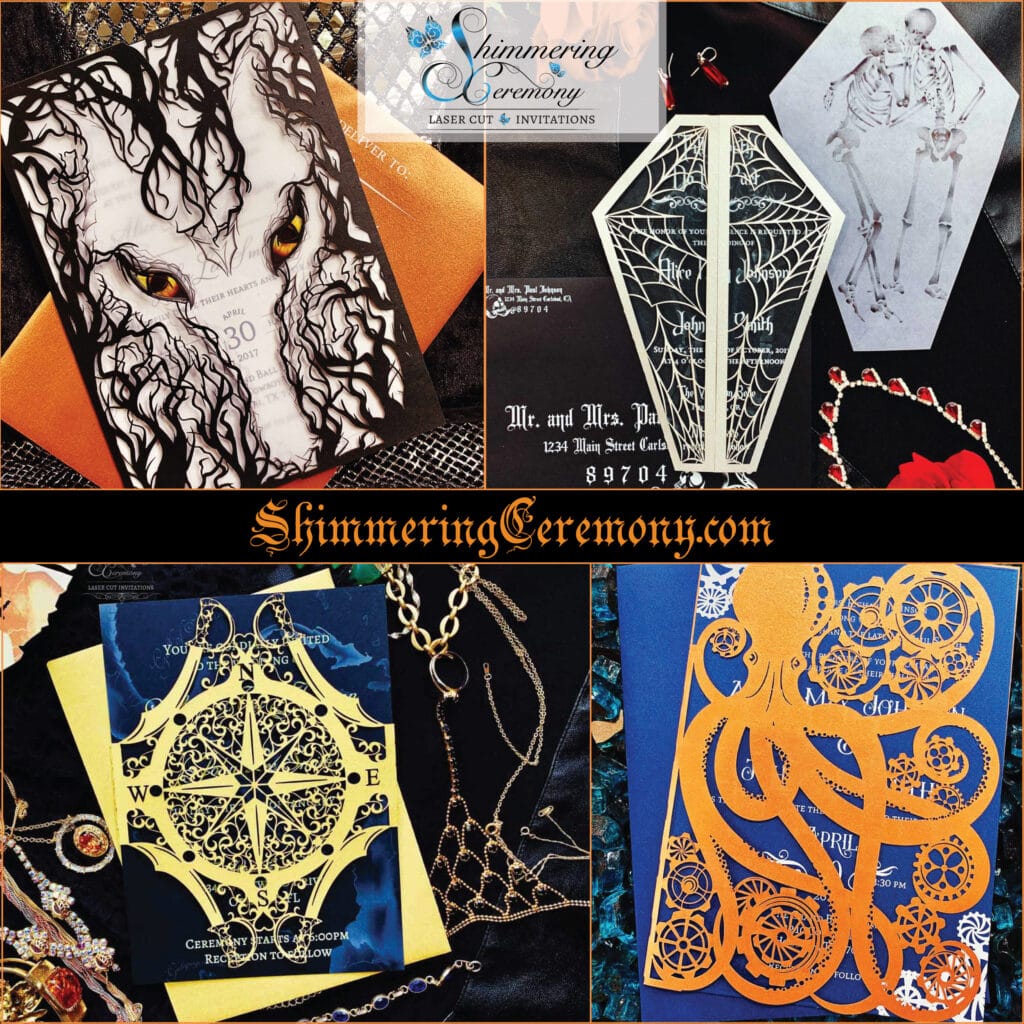 laser cut designs by Shimmering Ceremony
