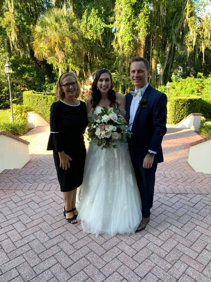 Bride with her parents