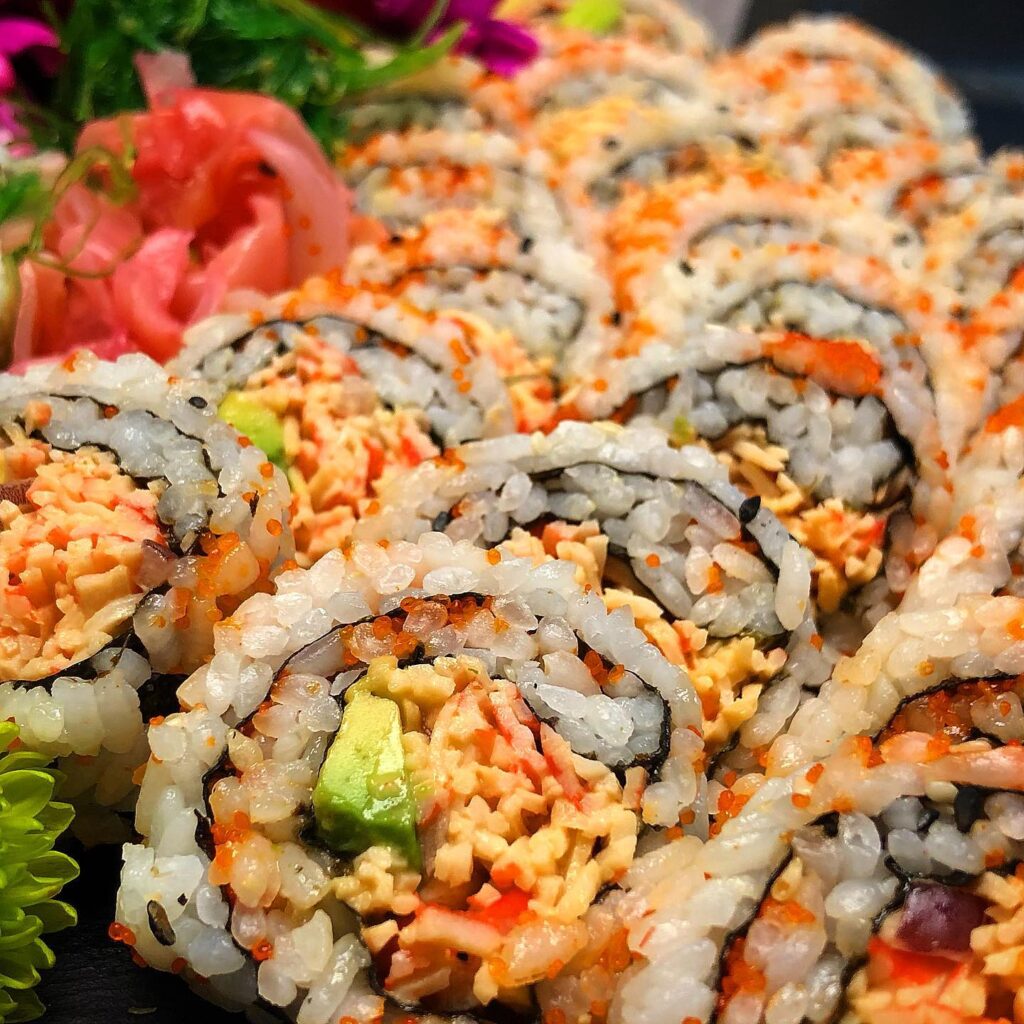 sushi rolls catered by Unique Events Catering