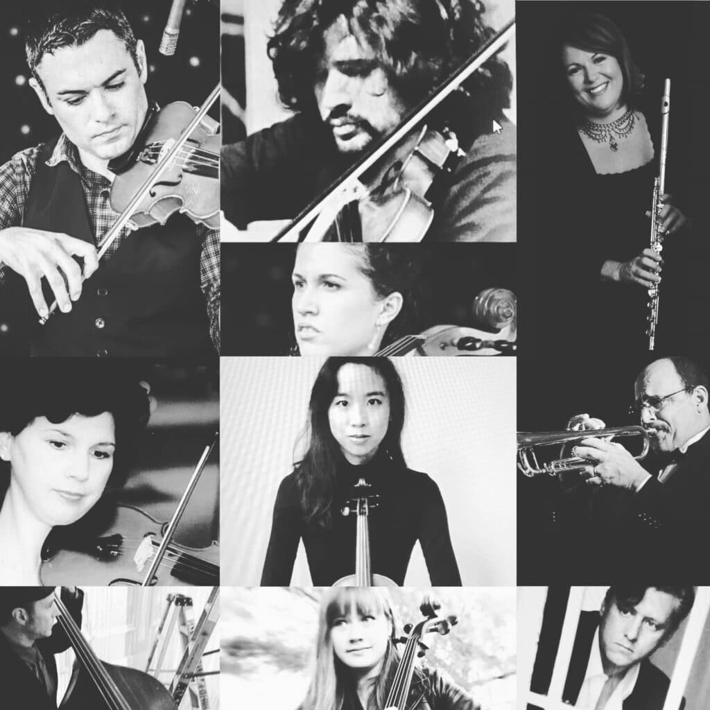 black and white photo of musicians from Beautiful Music Orlando