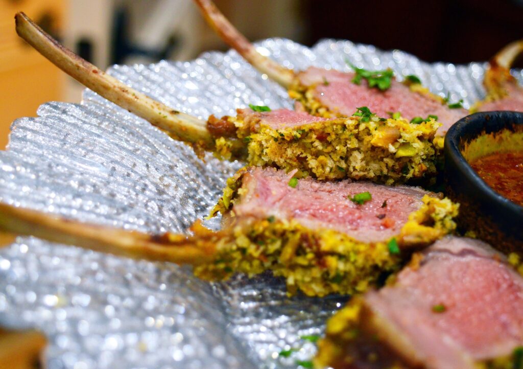 Herb crusted prime rib catered by Unique Events Catering