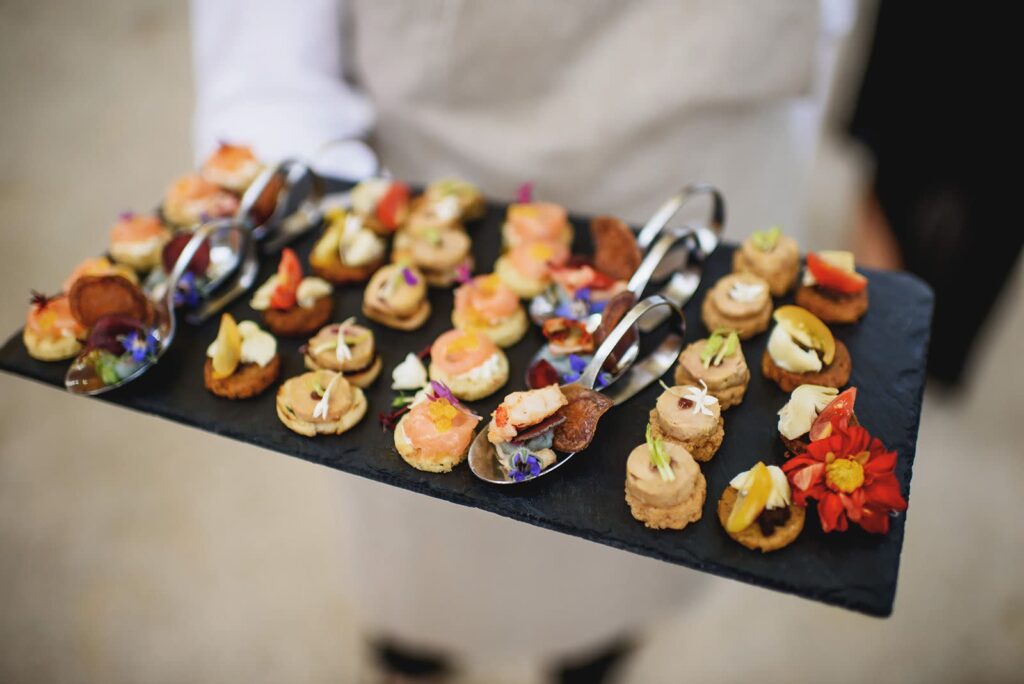 butler passed appetizers by Millenia Events Catering