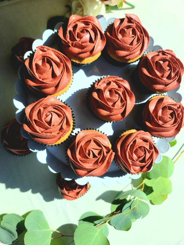 Burnt orange cupcakes by Butter Bliss Bakeshop