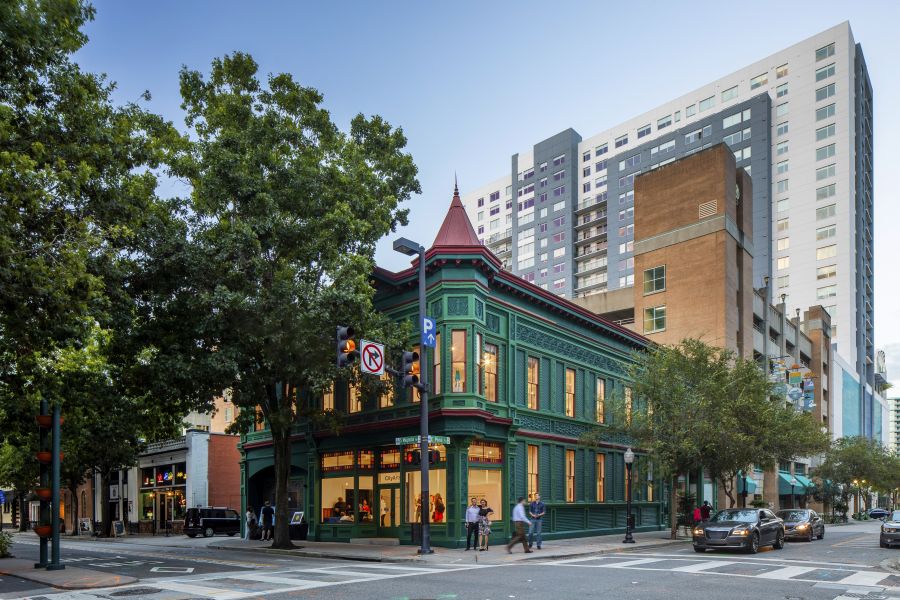 historic green building in downtown orlando home of cityarts