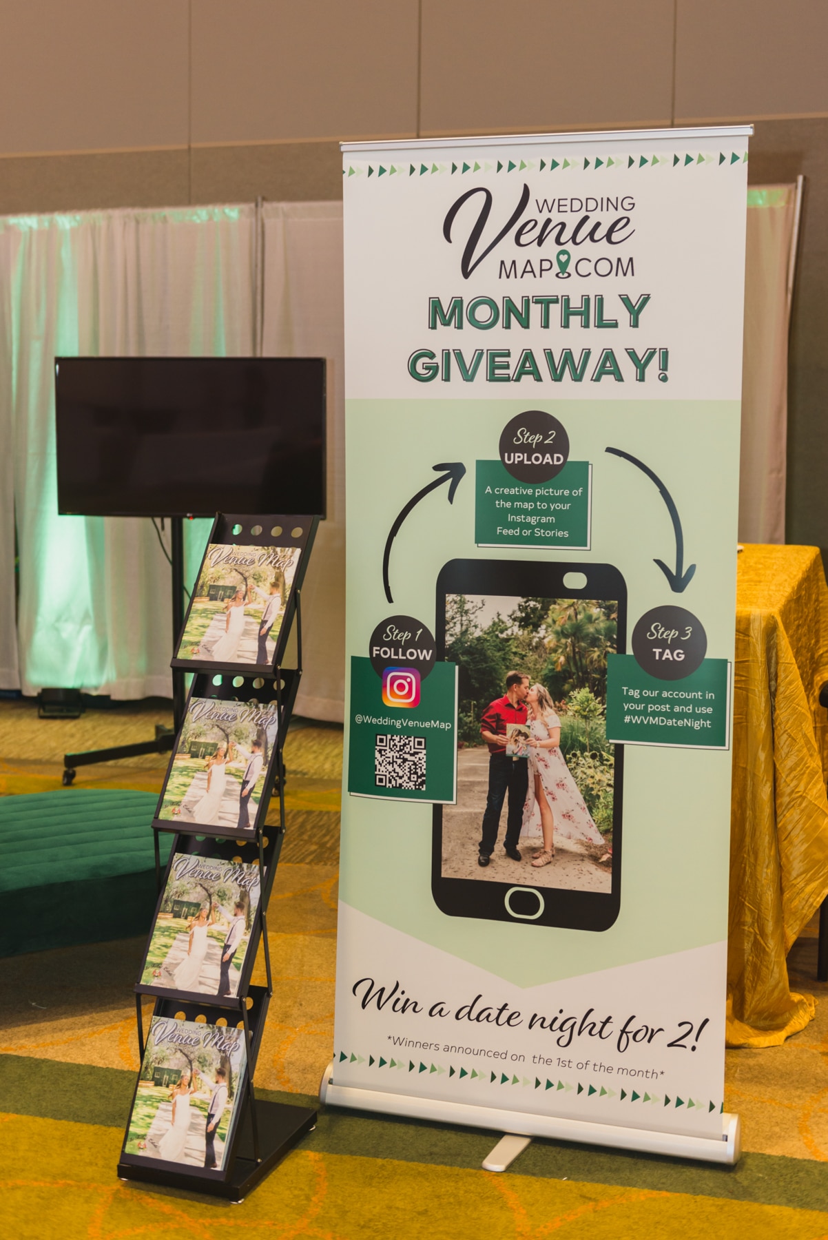 Monthly giveaway for couples at wedding expo