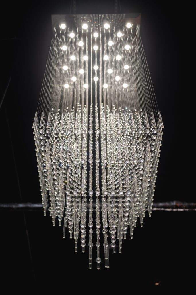 stunning chandelier at D'Space Orlando