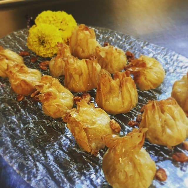puff pastry amer bouche by Cuisiniers Catered Cuisine and Events