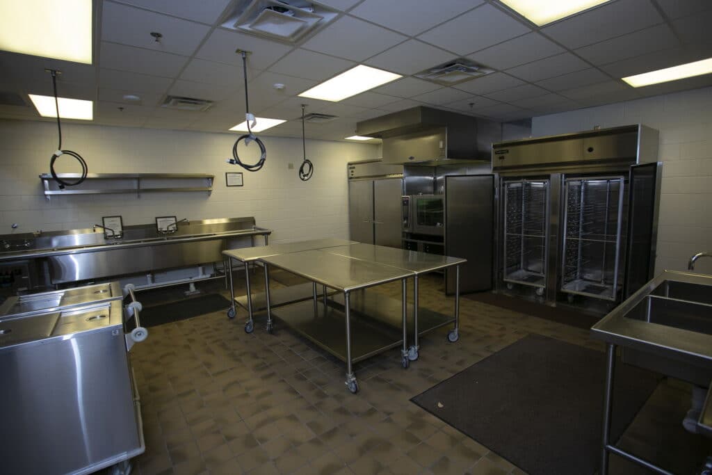 kitchen ready for chefs to make their magic happen at Ocoee Lakeshore Center