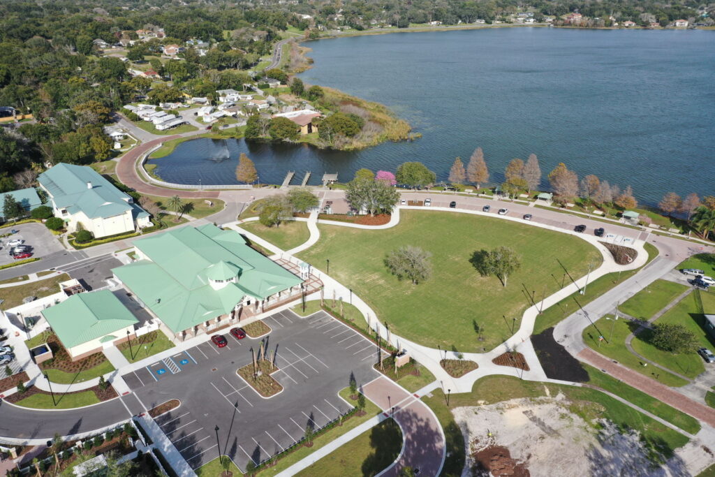 aerial view of the Ocoee Lakeshore Center