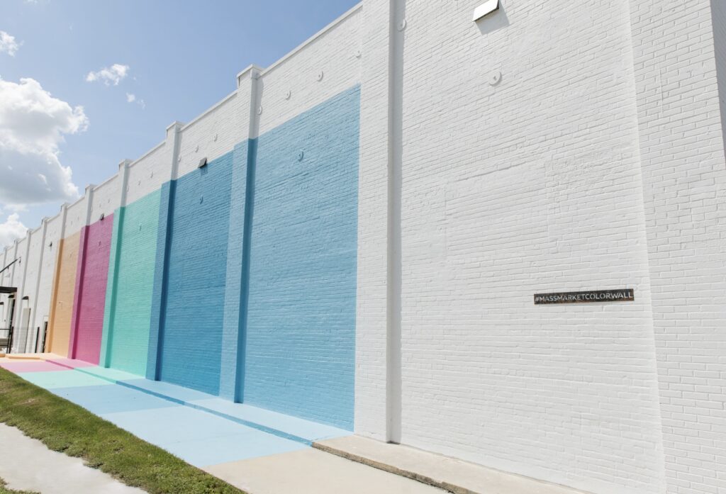 colorful wall at Haus 820