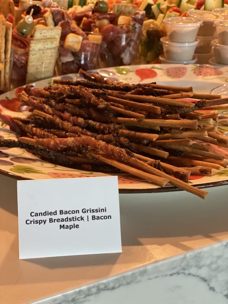 candied bacon Grissini breadsticks by Confectionately Confections LLC